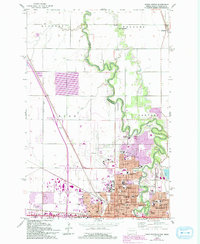 Download a high-resolution, GPS-compatible USGS topo map for Fargo North, ND (1993 edition)