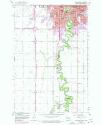 Download a high-resolution, GPS-compatible USGS topo map for Fargo South, ND (1977 edition)