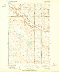 Download a high-resolution, GPS-compatible USGS topo map for Flora SE, ND (1951 edition)