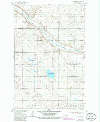 Download a high-resolution, GPS-compatible USGS topo map for Flora SE, ND (1986 edition)