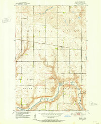 Download a high-resolution, GPS-compatible USGS topo map for Flora, ND (1953 edition)