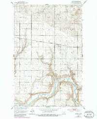 Download a high-resolution, GPS-compatible USGS topo map for Flora, ND (1986 edition)