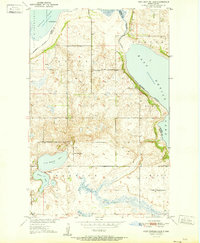 Download a high-resolution, GPS-compatible USGS topo map for Free Peoples Lake, ND (1951 edition)