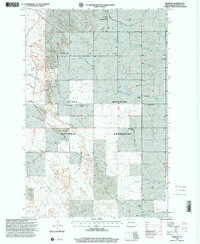 Download a high-resolution, GPS-compatible USGS topo map for Fryburg, ND (2001 edition)