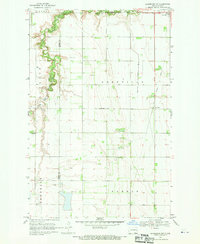 1968 Map of Galesburg, ND, 1970 Print
