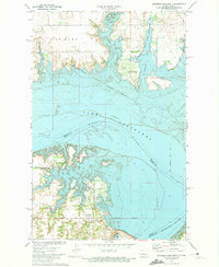 Download a high-resolution, GPS-compatible USGS topo map for Garrison Dam North, ND (1974 edition)