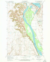 Download a high-resolution, GPS-compatible USGS topo map for Garrison Dam South, ND (1971 edition)