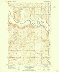 Download a high-resolution, GPS-compatible USGS topo map for Glover, ND (1954 edition)