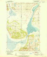 Download a high-resolution, GPS-compatible USGS topo map for Grahams Island, ND (1951 edition)