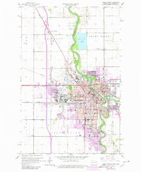 preview thumbnail of historical topo map of Grand Forks, ND in 1963