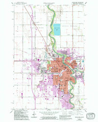 Download a high-resolution, GPS-compatible USGS topo map for Grand Forks, ND (1995 edition)