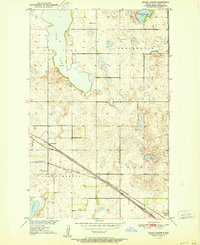 Download a high-resolution, GPS-compatible USGS topo map for Grand Harbor, ND (1951 edition)