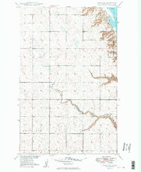 Download a high-resolution, GPS-compatible USGS topo map for Grano SW, ND (1949 edition)