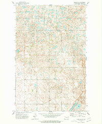 historical topo map of Burke County, ND in 1974