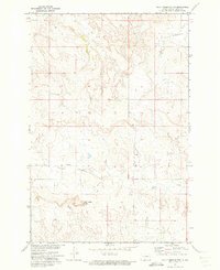 Download a high-resolution, GPS-compatible USGS topo map for Half Timber Butte, ND (1973 edition)
