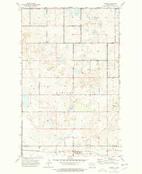 preview thumbnail of historical topo map of Divide County, ND in 1974