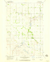 Download a high-resolution, GPS-compatible USGS topo map for Hamlin, ND (1960 edition)