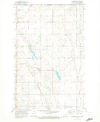 historical topo map of Towner County, ND in 1969