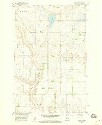 Download a high-resolution, GPS-compatible USGS topo map for Harlow SE, ND (1960 edition)