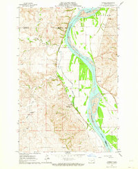 Download a high-resolution, GPS-compatible USGS topo map for Harmon, ND (1964 edition)