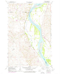 Download a high-resolution, GPS-compatible USGS topo map for Harmon, ND (1977 edition)