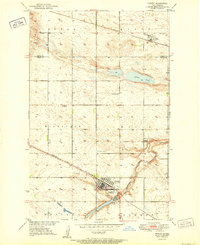 Download a high-resolution, GPS-compatible USGS topo map for Harvey, ND (1951 edition)