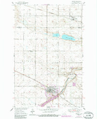 1951 Map of Harvey, ND, 1986 Print