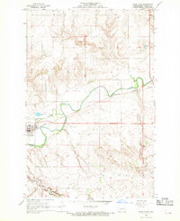 Download a high-resolution, GPS-compatible USGS topo map for Hazen East, ND (1969 edition)
