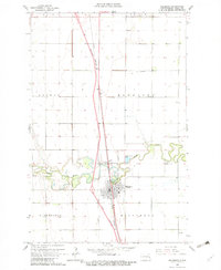 1963 Map of Hillsboro, ND, 1982 Print