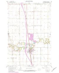1963 Map of Hillsboro, ND, 1984 Print