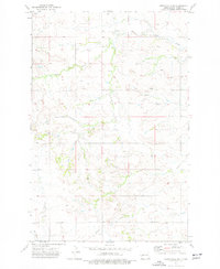 preview thumbnail of historical topo map of Dunn County, ND in 1973