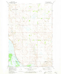 preview thumbnail of historical topo map of Burleigh County, ND in 1971