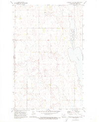 Download a high-resolution, GPS-compatible USGS topo map for Hurricane Lake West, ND (1973 edition)