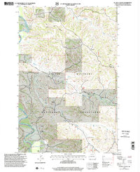 Download a high-resolution, GPS-compatible USGS topo map for Ice Box Canyon, ND (2001 edition)