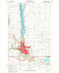 Download a high-resolution, GPS-compatible USGS topo map for Jamestown, ND (1967 edition)