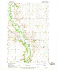 Download a high-resolution, GPS-compatible USGS topo map for Kathryn, ND (1969 edition)