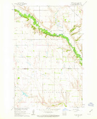 Download a high-resolution, GPS-compatible USGS topo map for Kloten NW, ND (1963 edition)