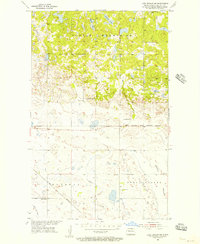 preview thumbnail of historical topo map of Rolette County, ND in 1955