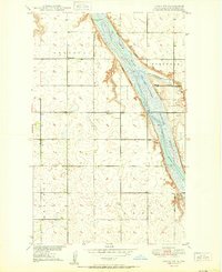 Download a high-resolution, GPS-compatible USGS topo map for Landa SW, ND (1950 edition)