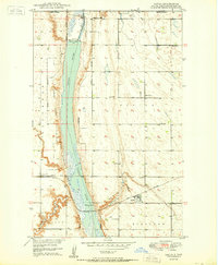 Download a high-resolution, GPS-compatible USGS topo map for Landa, ND (1950 edition)