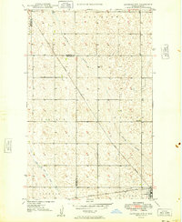 1949 Map of Lansford, ND