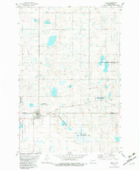 Download a high-resolution, GPS-compatible USGS topo map for Lehr, ND (1983 edition)