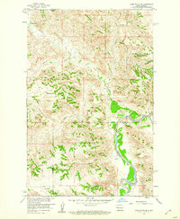 Download a high-resolution, GPS-compatible USGS topo map for Lone Butte NE, ND (1961 edition)