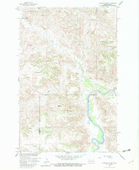 Download a high-resolution, GPS-compatible USGS topo map for Lone Butte NE, ND (1982 edition)