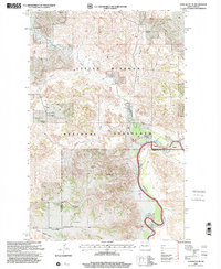 Download a high-resolution, GPS-compatible USGS topo map for Lone Butte NE, ND (2001 edition)