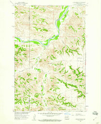 preview thumbnail of historical topo map of Dunn County, ND in 1958