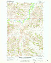 1958 Map of Dunn County, ND, 1960 Print