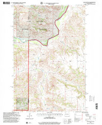 preview thumbnail of historical topo map of Dunn County, ND in 1997