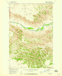 Download a high-resolution, GPS-compatible USGS topo map for Lone Butte, ND (1960 edition)