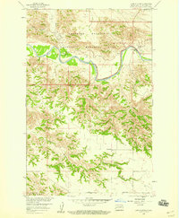 Download a high-resolution, GPS-compatible USGS topo map for Long X Divide, ND (1960 edition)